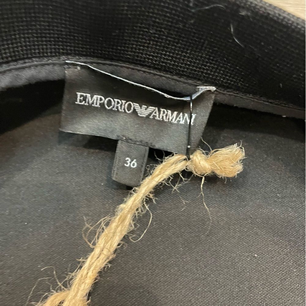 EMPORIO ARMANI Black Neoprene Bomber with back logo - Picture 8 of 12